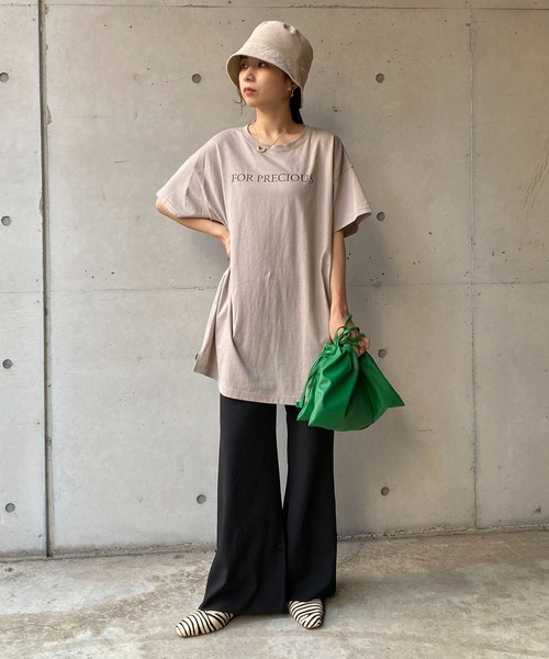 CAPRICIEUX LE'MAGE（カプリシューレマージュ）の「2WAYフレアパンツ（その他パンツ・レディース・ブラック/グリーン・38/36）」の9枚目の写真