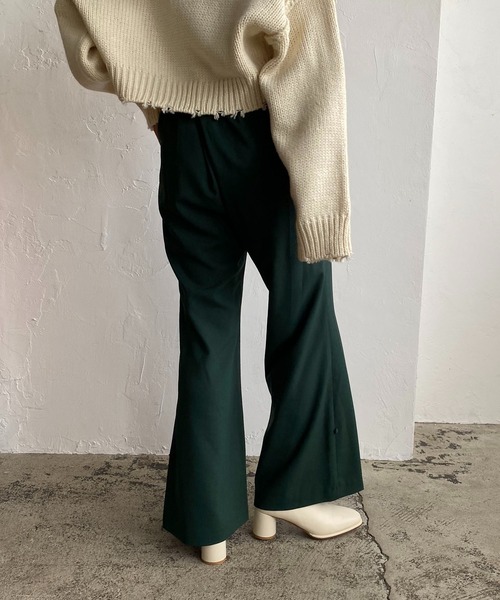 CAPRICIEUX LE'MAGE（カプリシューレマージュ）の「2WAYフレアパンツ（その他パンツ・レディース・ブラック/グリーン・38/36）」の14枚目の写真