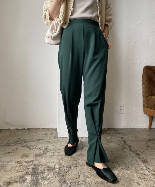 CAPRICIEUX LE'MAGE（カプリシューレマージュ）の「2WAYフレアパンツ（その他パンツ・レディース・ブラック/グリーン・38/36）」の10枚目の写真