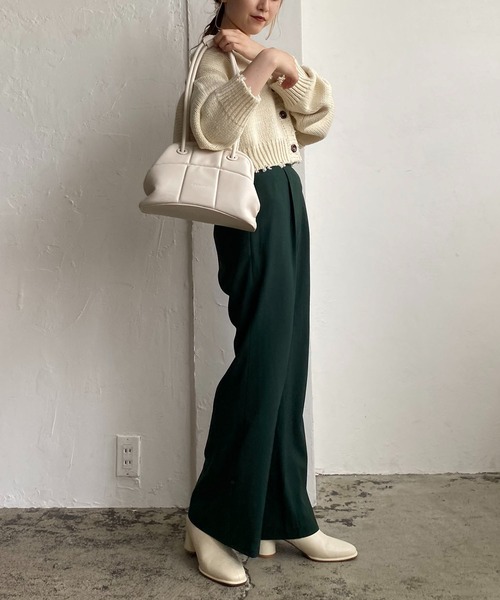 CAPRICIEUX LE'MAGE（カプリシューレマージュ）の「2WAYフレアパンツ（その他パンツ・レディース・ブラック/グリーン・38/36）」の3枚目の写真