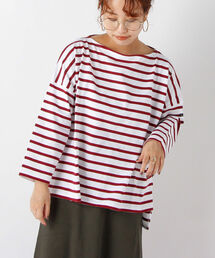 Le Minor（ルミノア）の「【Le minor/ルミノア】MARINIERE OVERSIZE ボーダーカットソー（Tシャツ/カットソー）」