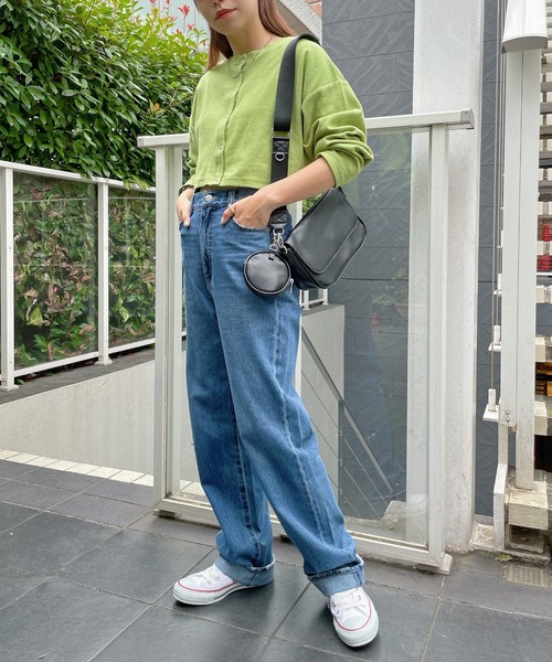 WEGO(ウィゴー)の「WEGO/2WAYリブコンパクトカーディガン(カーディガン/ボレロ・レディース・グリーン/その他1/ブラック/グレー・FREE)」の13枚目の写真