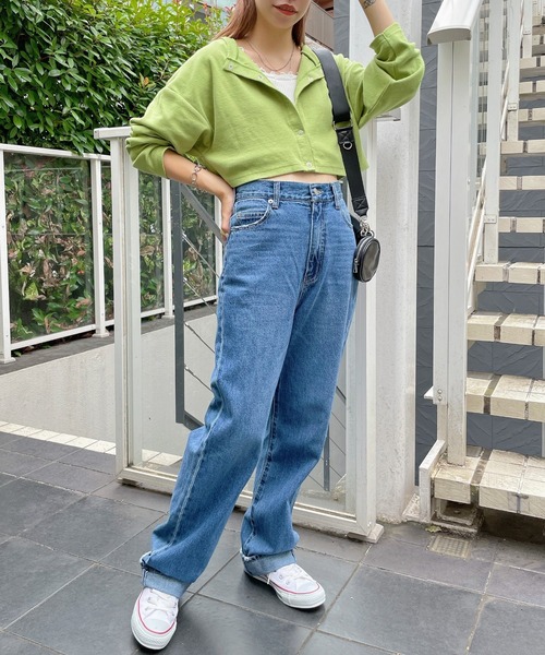 WEGO(ウィゴー)の「WEGO/2WAYリブコンパクトカーディガン(カーディガン/ボレロ・レディース・グリーン/その他1/ブラック/グレー・FREE)」の20枚目の写真