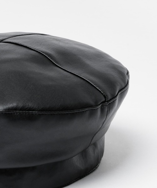 SENSE OF PLACE by URBAN RESEARCH（センスオブプレイスバイアーバンリサーチ）の「フェイクレザーソフトベレー（ハンチング/ベレー帽・レディース・ベージュ/ブラウン/ブラック・ONE）」の11枚目の写真