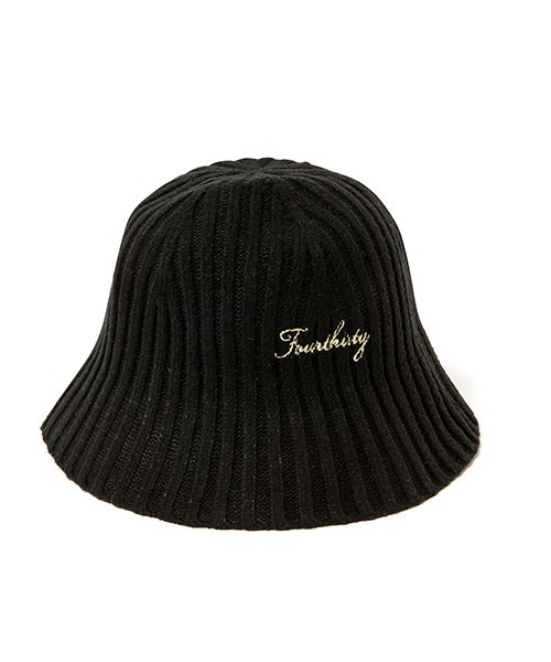 430（フォーサーティ）の「【430】RIB KNIT HAT（ハット・メンズ・ブラック/アイボリー/ベージュ/オレンジ・FREE）」の3枚目の写真