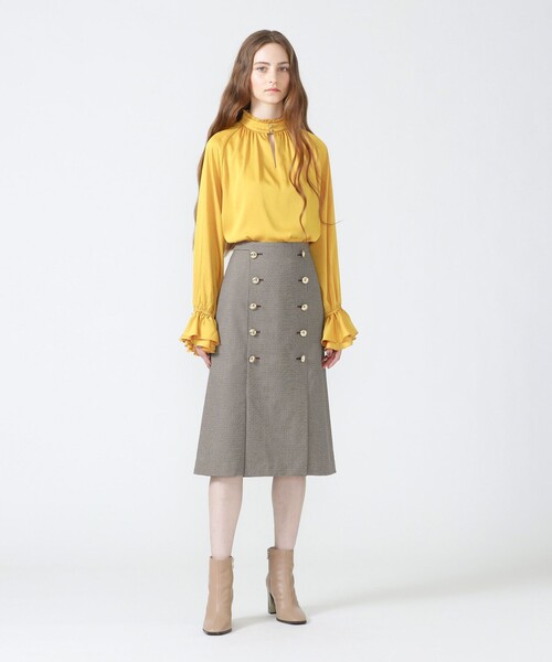 LOVELESS（ラブレス）の「ガンクラブタイトスカート（スカート・レディース・ブラウン・36/34）」の7枚目の写真