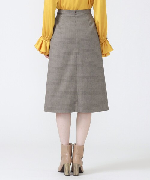 LOVELESS（ラブレス）の「ガンクラブタイトスカート（スカート・レディース・ブラウン・36/34）」の2枚目の写真