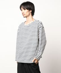 BACK NUMBER | 【BACK NUMBER】ビッグシルエットバスクボーダーロンＴ(Tシャツ/カットソー)