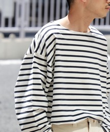 BACK NUMBER | 【BACK NUMBER】ビッグシルエットバスクボーダーロンＴ(Tシャツ/カットソー)