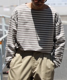 BACK NUMBER | 【BACK NUMBER】ビッグシルエットバスクボーダーロンＴ(Tシャツ/カットソー)