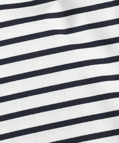 BACK NUMBER（バックナンバー）の「【BACK NUMBER】ビッグシルエットバスクボーダーロンＴ（Tシャツ/カットソー・メンズ・ホワイト×ネイビー/グレー×ホワイト/ネイビー×ホワイト・S/M/L/XL）」の20枚目の写真