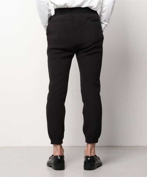 YSTRDY's TMRRW（イエスタデイズトゥモロー）の「【YSTRDY’s TMRRW】FLEECE RIBBED PACIFISM EASY PANTS（その他パンツ・メンズ・ブラック・SMALL）」の2枚目の写真