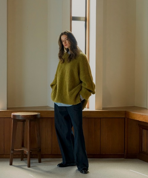 soerte ワイドストレートデニム soerte（ソエルテ）の「Wide straight denim pants / ワイド