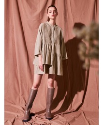 ALEXIA STAM | Irregular Hem Shirt Dress/イレギュラーヘムシャツドレス(シャツワンピース)