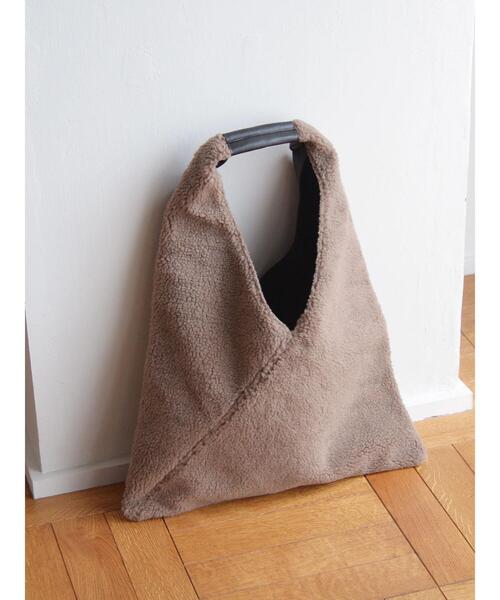 AMERICAN HOLIC（アメリカンホリック）の「【WEB限定】ボアトート（トートバッグ・レディース・ブラック/モカ/キャメル・FREE）」の5枚目の写真