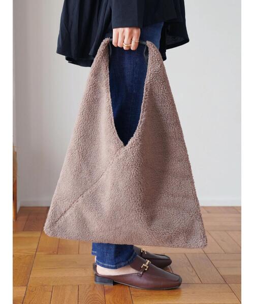 AMERICAN HOLIC（アメリカンホリック）の「【WEB限定】ボアトート（トートバッグ・レディース・ブラック/モカ/キャメル・FREE）」の12枚目の写真