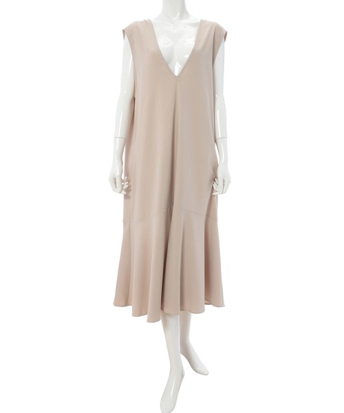 fifth（フィフス）の「Vネックマーメイドジャンスカ（ワンピース・レディース・グレイッシュベージュ/ブラック・MEDIUM）」の8枚目の写真