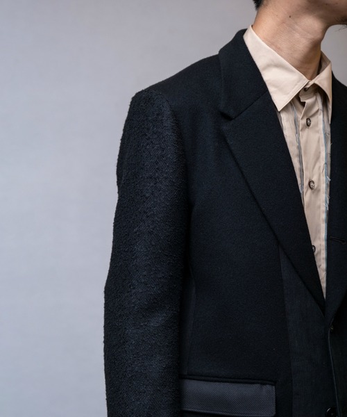 International Gallery BEAMS（インターナショナルギャラリービームス）の「IG / コンビネーションジャケット B（テーラードジャケット・メンズ・ブラック・MEDIUM）」の14枚目の写真