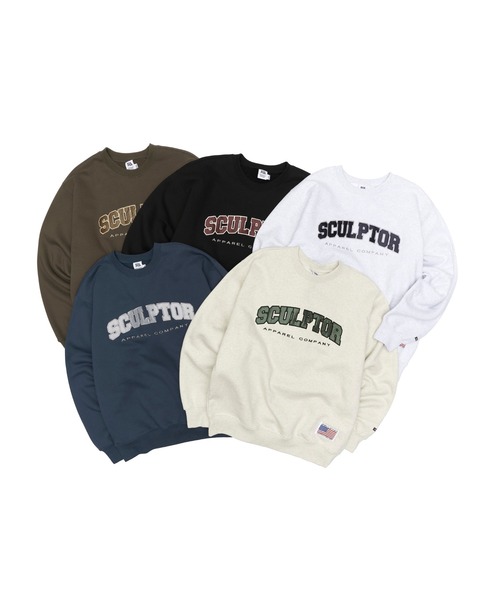 SCULPTOR（スカルプター）の「CLASSIC VARSITY SWEATSHIRT/クラシックバーシティスウェット（スウェット・レディース・ライトグレー/ダークブラウン/ネイビー/ブラック/アイボリー・LARGE/MEDIUM）」の11枚目の写真
