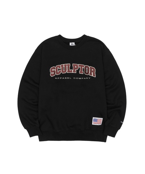 SCULPTOR（スカルプター）の「CLASSIC VARSITY SWEATSHIRT/クラシックバーシティスウェット（スウェット・レディース・ライトグレー/ダークブラウン/ネイビー/ブラック/アイボリー・LARGE/MEDIUM）」の6枚目の写真