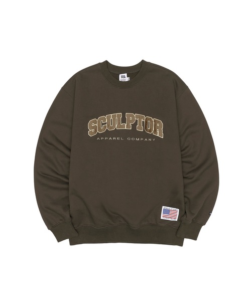 SCULPTOR（スカルプター）の「CLASSIC VARSITY SWEATSHIRT/クラシックバーシティスウェット（スウェット・レディース・ライトグレー/ダークブラウン/ネイビー/ブラック/アイボリー・LARGE/MEDIUM）」の20枚目の写真