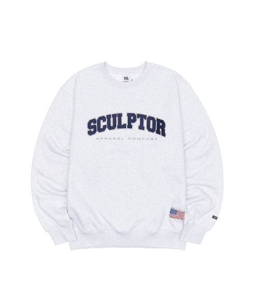 SCULPTOR（スカルプター）の「CLASSIC VARSITY SWEATSHIRT/クラシックバーシティスウェット（スウェット・レディース・ライトグレー/ダークブラウン/ネイビー/ブラック/アイボリー・LARGE/MEDIUM）」の13枚目の写真