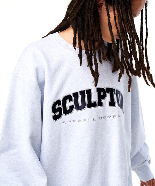 SCULPTOR（スカルプター）の「CLASSIC VARSITY SWEATSHIRT/クラシックバーシティスウェット（スウェット・レディース・ライトグレー/ダークブラウン/ネイビー/ブラック/アイボリー・LARGE/MEDIUM）」の18枚目の写真