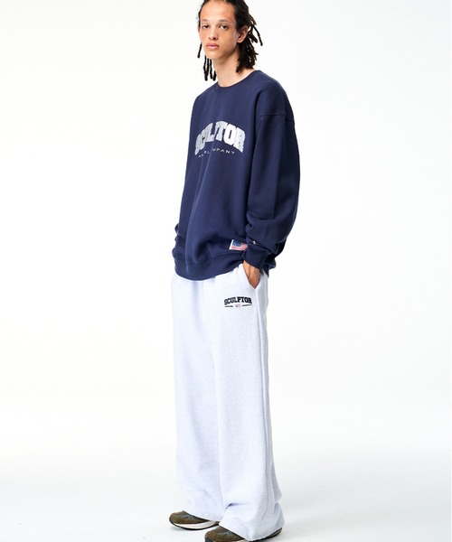 SCULPTOR（スカルプター）の「CLASSIC VARSITY SWEATSHIRT/クラシックバーシティスウェット（スウェット・レディース・ライトグレー/ダークブラウン/ネイビー/ブラック/アイボリー・LARGE/MEDIUM）」の22枚目の写真