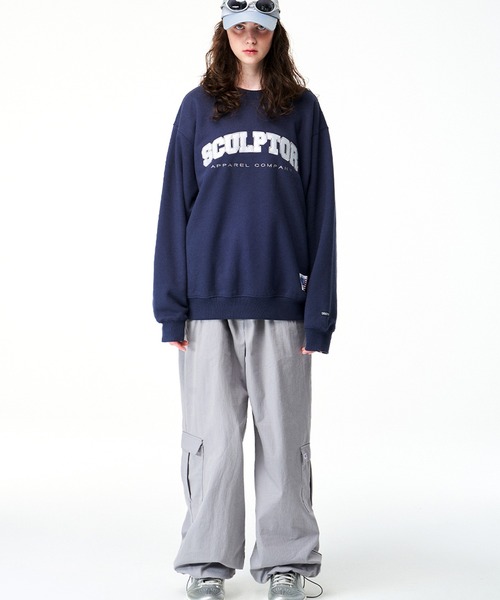 SCULPTOR（スカルプター）の「CLASSIC VARSITY SWEATSHIRT/クラシックバーシティスウェット（スウェット・レディース・ライトグレー/ダークブラウン/ネイビー/ブラック/アイボリー・LARGE/MEDIUM）」の10枚目の写真