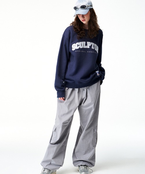 SCULPTOR（スカルプター）の「CLASSIC VARSITY SWEATSHIRT/クラシックバーシティスウェット（スウェット・レディース・ライトグレー/ダークブラウン/ネイビー/ブラック/アイボリー・LARGE/MEDIUM）」の16枚目の写真