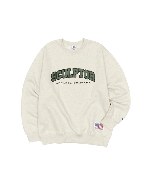SCULPTOR（スカルプター）の「CLASSIC VARSITY SWEATSHIRT/クラシックバーシティスウェット（スウェット・レディース・ライトグレー/ダークブラウン/ネイビー/ブラック/アイボリー・LARGE/MEDIUM）」の21枚目の写真