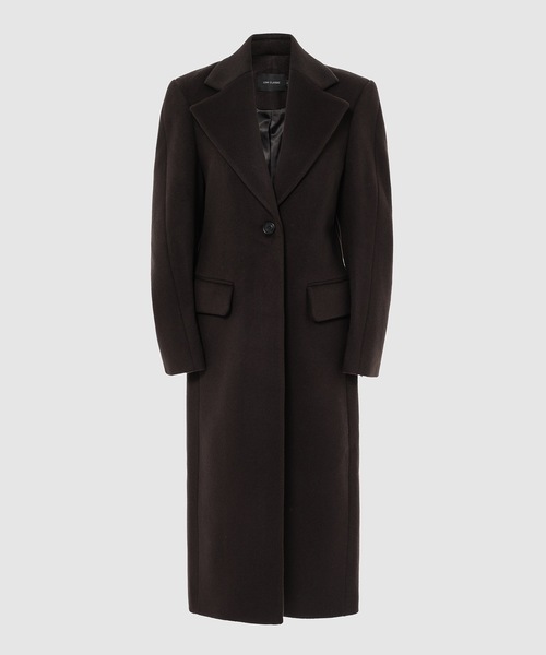 LOW CLASSIC(ロウ クラシック)の「CURVE SLEEVE COAT(ステンカラーコート・レディース・ダークブラウン・S/M)」の1枚目の写真
