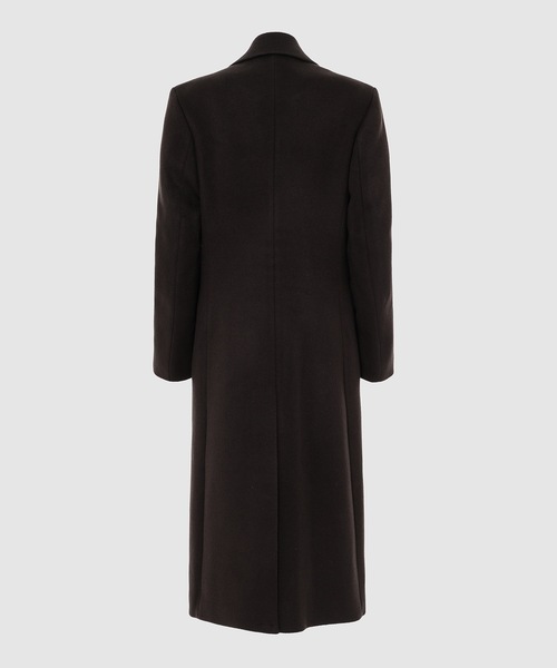 LOW CLASSIC(ロウ クラシック)の「CURVE SLEEVE COAT(ステンカラーコート・レディース・ダークブラウン・S/M)」の2枚目の写真