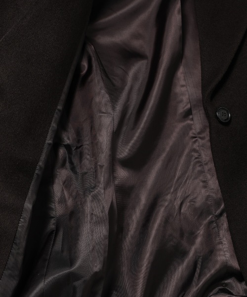 LOW CLASSIC(ロウ クラシック)の「CURVE SLEEVE COAT(ステンカラーコート・レディース・ダークブラウン・S/M)」の4枚目の写真