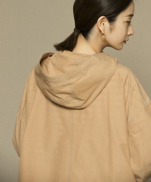 KBF（ケイビーエフ）の「アノラックシャツ（シャツ/ブラウス・レディース・ライトベージュ/キャメル/ネイビー・ONE）」の4枚目の写真