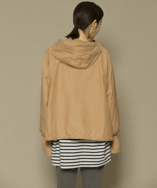 KBF（ケイビーエフ）の「アノラックシャツ（シャツ/ブラウス・レディース・ライトベージュ/キャメル/ネイビー・ONE）」の10枚目の写真