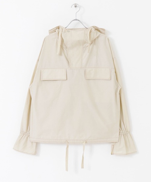 KBF（ケイビーエフ）の「アノラックシャツ（シャツ/ブラウス・レディース・ライトベージュ/キャメル/ネイビー・ONE）」の11枚目の写真