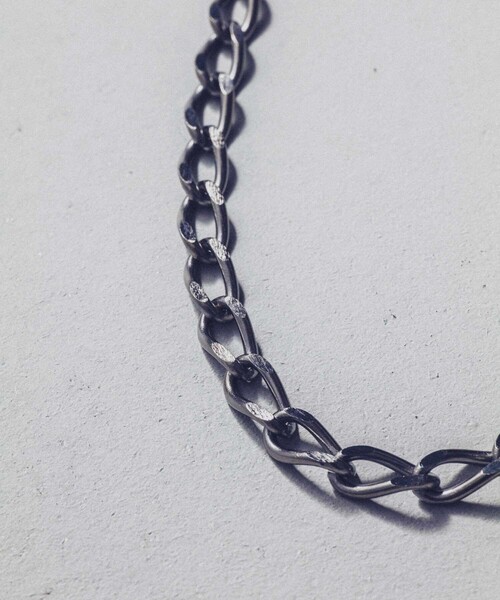 and cloud(アンドクラウド)の「Curb Chain Necklace S(ネックレス・レディース・ブラック/シルバー/イエローゴールド・FREE)」の5枚目の写真