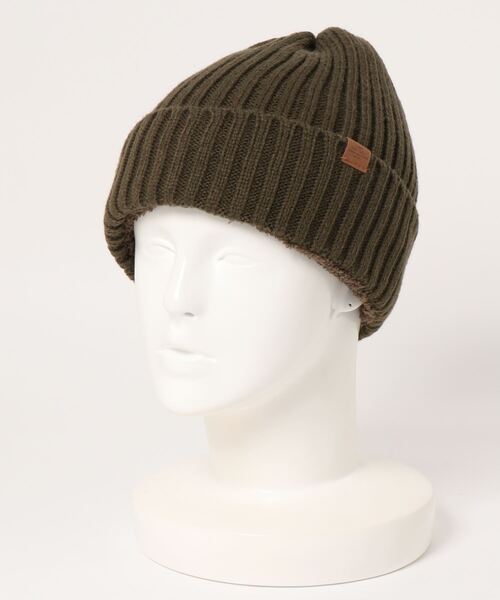 polcadot（ポルカドット）の「RIB BORE WATCH／リブボア ニットワッチ（ニットキャップ/ビーニー・レディース・ベージュ/ブラック/グレー/ブラウン/カーキ/グリーン/ホワイト/パープル/ライトベージュ/アイボリー/レッド/ブルー・FREE）」の6枚目の写真