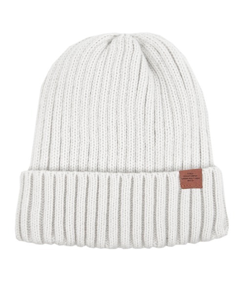 polcadot（ポルカドット）の「RIB BORE WATCH／リブボア ニットワッチ（ニットキャップ/ビーニー・レディース・ベージュ/ブラック/グレー/ブラウン/カーキ/グリーン/ホワイト/パープル/ライトベージュ/アイボリー/レッド/ブルー・FREE）」の2枚目の写真