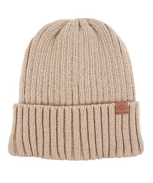 polcadot（ポルカドット）の「RIB BORE WATCH／リブボア ニットワッチ（ニットキャップ/ビーニー・レディース・ベージュ/ブラック/グレー/ブラウン/カーキ/グリーン/ホワイト/パープル/ライトベージュ/アイボリー/レッド/ブルー・FREE）」の8枚目の写真