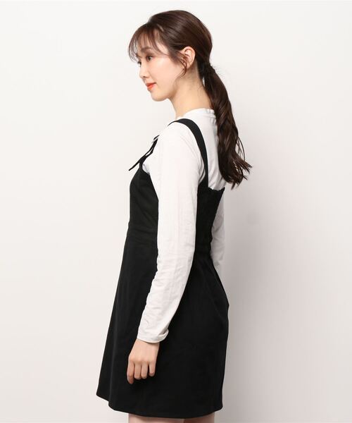 WEGO（ウィゴー）の「WEGO/バックルタイトジャンスカ（ジャンパースカート・レディース・ブラック・FREE）」の10枚目の写真