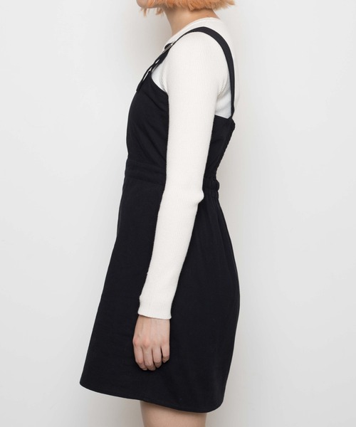 WEGO（ウィゴー）の「WEGO/バックルタイトジャンスカ（ジャンパースカート・レディース・ブラック・FREE）」の7枚目の写真