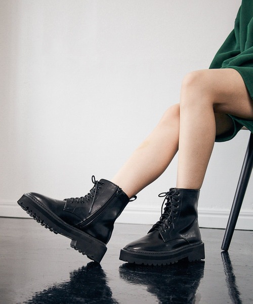 PBLIM(ページボーイリム)の「【PAGEBOYLIM】レースアップブーツ(ブーツ・レディース・ブラック・MEDIUM/LARGE)」の11枚目の写真