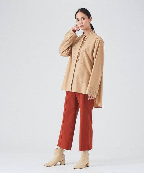 qualite（カリテ）の「ピンタックシャツ（シャツ/ブラウス・レディース・ベージュ/オフホワイト/ストライプ・フリー）」の22枚目の写真