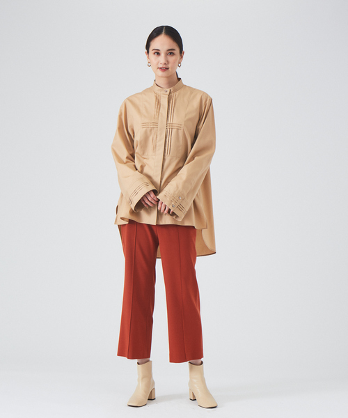 qualite（カリテ）の「ピンタックシャツ（シャツ/ブラウス・レディース・ベージュ/オフホワイト/ストライプ・フリー）」の16枚目の写真