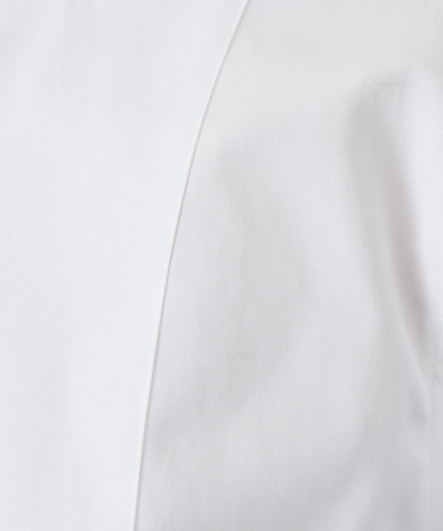 qualite（カリテ）の「ピンタックシャツ（シャツ/ブラウス・レディース・ベージュ/オフホワイト/ストライプ・フリー）」の6枚目の写真