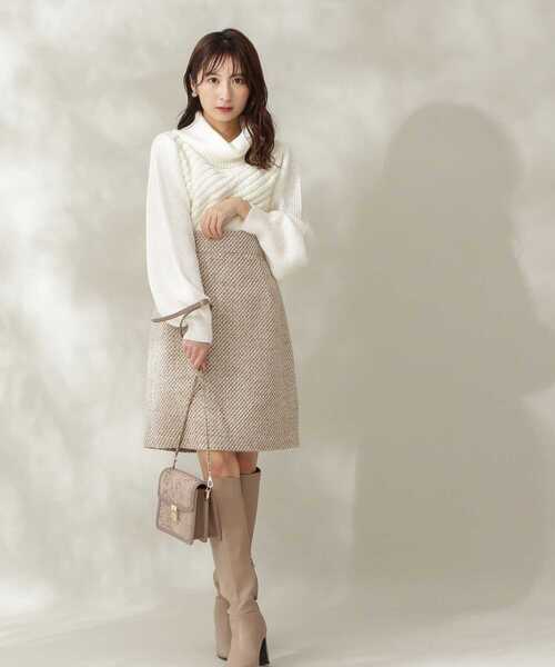 PROPORTION BODY DRESSING(プロポーションボディドレッシング)の「パイルニットプルオーバー / 1211270113(ニット/セーター・レディース・パープル/ホワイト系その他・FREE)」の14枚目の写真