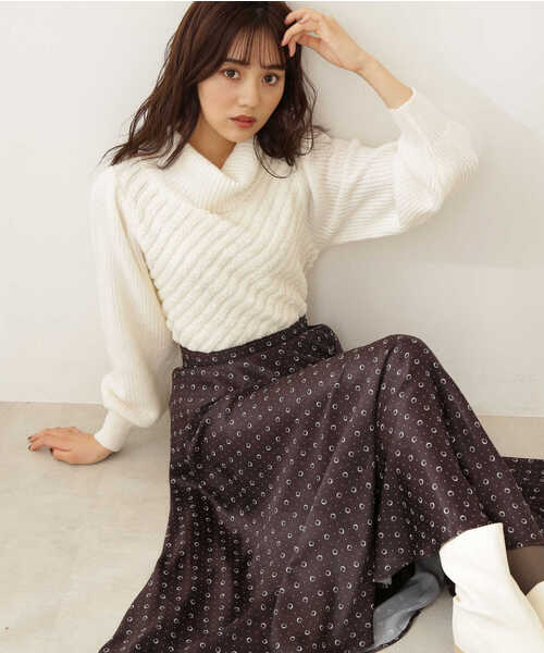 PROPORTION BODY DRESSING(プロポーションボディドレッシング)の「パイルニットプルオーバー / 1211270113(ニット/セーター・レディース・パープル/ホワイト系その他・FREE)」の16枚目の写真