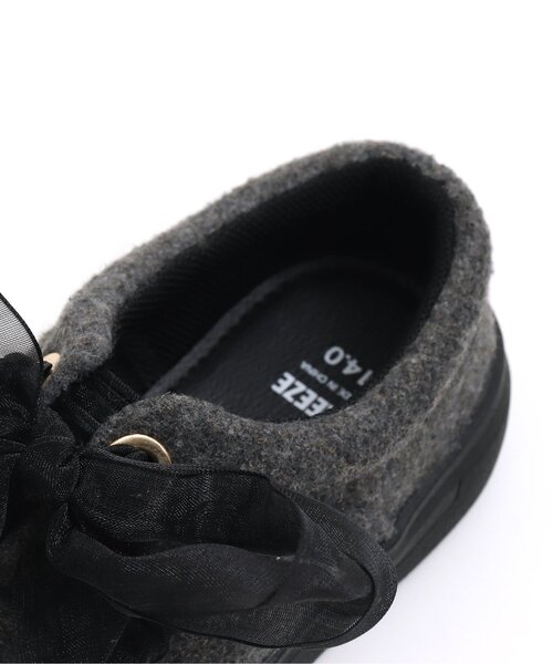 BREEZE（ブリーズ）の「2WAYリボンシューレーススリッポン（スリッポン・キッズ・ブラック/グレー・17/15 /16/14/19/18）」の9枚目の写真